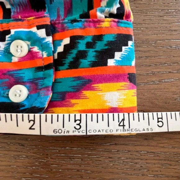 Wrangler Men's Brushpopper Southwestern Pearl Snap Shirt SEE DESCRIPTION - Picture 9 of 15